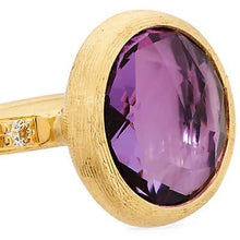 Load image into Gallery viewer, Marco Bicego Jaipur Color Stackable Ring Amethyst Diamond