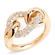 Load image into Gallery viewer, Pomellato Catene Rose Gold Ring Diamonds-image1