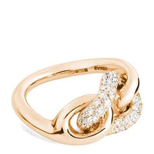 Load image into Gallery viewer, Pomellato Catene Rose Gold Ring Diamonds-image2
