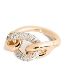 Load image into Gallery viewer, Pomellato Catene Rose Gold Ring Diamonds-image3
