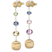 Load image into Gallery viewer, Marco Bicego Africa 18K Yellow Gold Mixed Gemstone Drop Earrings - Luce Jewelry