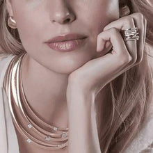 Load image into Gallery viewer, Marco Bicego Goa Seven Strand Ring Pave Diamond White Gold - Luce Jewelry