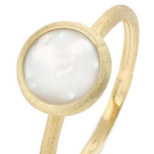 Load image into Gallery viewer, Marco Bicego Jaipur 18K Yellow Gold Mother of Pearl Stackable Ring - Luce Jewelry