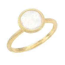 Load image into Gallery viewer, Marco Bicego Jaipur 18K Yellow Gold Mother of Pearl Stackable Ring - Luce Jewelry