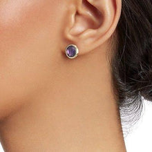 Load image into Gallery viewer, Marco Bicego Jaipur Amethyst Stud Earrings - Luce Jewelry