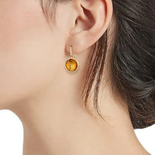 Load image into Gallery viewer, Marco Bicego Jaipur Color 18K Yellow Gold and Diamond Small Drop Earrings Citrin - Luce Jewelry
