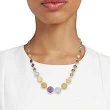 Load image into Gallery viewer, Marco Bicego Jaipur Color 18K Yellow Gold and Multicolored Gemstone Necklace - Luce Jewelry