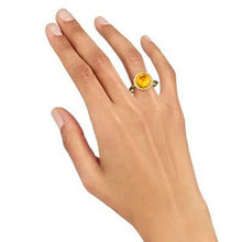Load image into Gallery viewer, Marco Bicego Jaipur Color 18K Yellow Gold Gemstone Medium Stackable Ring Citrine - Luce Jewelry