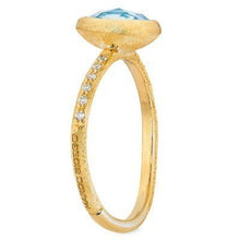 Load image into Gallery viewer, Marco Bicego Jaipur Color Stackable Ring Blue Topaz Diamond - Luce Jewelry
