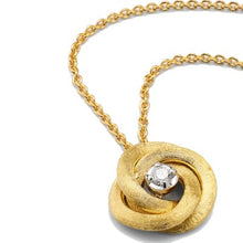 Load image into Gallery viewer, Marco Bicego Jaipur Gold 18K Yellow Gold Floral Pendant With Diamond Center - Luce Jewelry