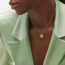 Load image into Gallery viewer, Marco Bicego Jaipur Gold 18K Yellow Gold Floral Pendant With Diamond Center - Luce Jewelry