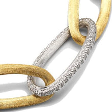 Load image into Gallery viewer, Marco Bicego Jaipur Gold 18K Yellow Gold Oval Link Bracelet With Pavé Diamonds - Luce Jewelry