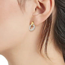 Load image into Gallery viewer, Marco Bicego Jaipur Link Flat Link Two-Tone Gold Stud Earrings - Luce Jewelry