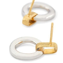 Load image into Gallery viewer, Marco Bicego Jaipur Link Flat Link Two-Tone Gold Stud Earrings - Luce Jewelry
