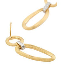 Load image into Gallery viewer, Marco Bicego Jaipur Link Mixed Link Two-Tone Gold Drop Earrings - Luce Jewelry