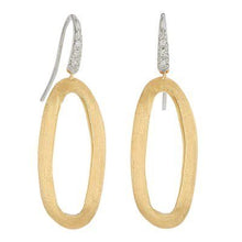 Load image into Gallery viewer, Marco Bicego Jaipur Link Oval Link Two-Tone Gold Hook Earrings - Luce Jewelry