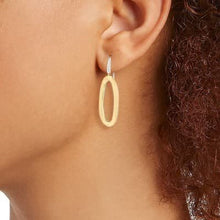 Load image into Gallery viewer, Marco Bicego Jaipur Link Oval Link Two-Tone Gold Hook Earrings - Luce Jewelry