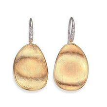 Load image into Gallery viewer, Marco Bicego Lunaria 18K Yellow Gold and Diamond Medium Drop Earrings - Luce Jewelry