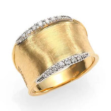 Load image into Gallery viewer, Marco Bicego Lunaria 18K Yellow Gold and Diamond Small Ring - Luce Jewelry