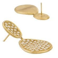Load image into Gallery viewer, Marco Bicego Lunaria Pave Diamond Double Drop Earrings S - Luce Jewelry