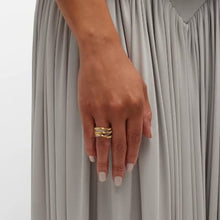 Load image into Gallery viewer, Marco Bicego Marrakech 18K Yellow Gold 5-Band Coil Ring With Diamonds - Luce Jewelry