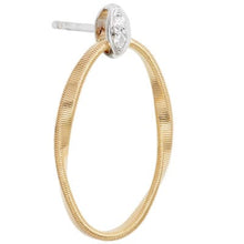 Load image into Gallery viewer, Marco Bicego Marrakech Onde 18K Yellow Gold and Diamond Link Stud - Luce Jewelry