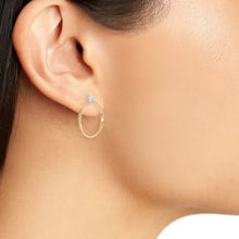 Load image into Gallery viewer, Marco Bicego Marrakech Onde 18K Yellow Gold and Diamond Link Stud - Luce Jewelry