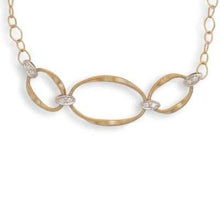 Load image into Gallery viewer, Marco Bicego Marrakech Onde 18K Yellow Gold and Diamond Link Three Station Bracelet - Luce Jewelry