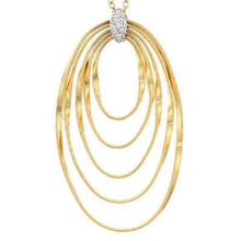 Load image into Gallery viewer, Marco Bicego Marrakech Onde 18K Yellow Gold & Diamond Large Coil Pendant Necklace-image2