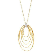 Load image into Gallery viewer, Marco Bicego Marrakech Onde 18K Yellow Gold & Diamond Large Coil Pendant Necklace-image1