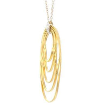 Load image into Gallery viewer, Marco Bicego Marrakech Onde 18K Yellow Gold & Diamond Large Coil Pendant Necklace-image3