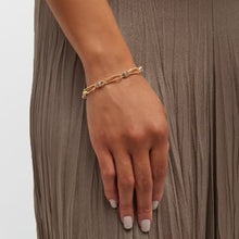 Load image into Gallery viewer, Marco Bicego Marrakech Onde 18K Yellow Gold Twisted Coil Link Bracelet With Diamonds - Luce Jewelry