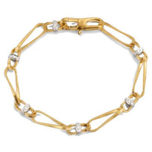 Load image into Gallery viewer, Marco Bicego Marrakech Onde 18K Yellow Gold Twisted Coil Link Bracelet With Diamonds - Luce Jewelry