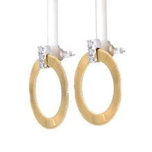 Load image into Gallery viewer, Marco Bicego Masai 18K Yellow Gold and Diamond Front Facing Hoops - Luce Jewelry