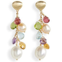 Load image into Gallery viewer, Marco Bicego Paradise Mixed Gem & Pearl Short Drop Earrings - Luce Jewelry