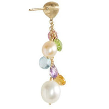 Load image into Gallery viewer, Marco Bicego Paradise Mixed Gem & Pearl Short Drop Earrings - Luce Jewelry