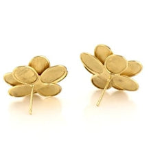 Load image into Gallery viewer, Marco Bicego Petali 18K Yellow Gold and Diamond Flower Stud Earrings - Luce Jewelry