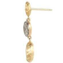 Load image into Gallery viewer, Marco Bicego Siviglia 18K Yellow Gold and Diamond Triple Drop Earrings - Luce Jewelry
