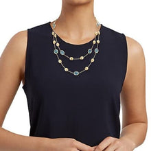 Load image into Gallery viewer, Marco Bicego Siviglia 18K Yellow Gold Aquamarine Long Necklace - Luce Jewelry