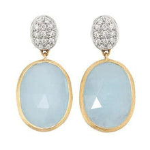 Load image into Gallery viewer, Marco Bicego Siviglia Double Drop Earrings Aquamarine Diamond - Luce Jewelry