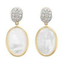 Load image into Gallery viewer, Marco Bicego Siviglia Double Drop Earrings Mother-Of-Pearl Diamond - Luce Jewelry