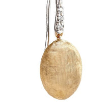 Load image into Gallery viewer, Marco Bicego Siviglia Grande 18K Yellow Gold and Diamond French Hook Earrings - Luce Jewelry