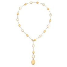 Load image into Gallery viewer, Marco Bicego Siviglia Lariat Necklace Mother-Of-Pearl Diamond Clasp - Luce Jewelry