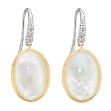 Load image into Gallery viewer, Marco Bicego Siviglia Mother-Of-Pearl Hook Earrings Diamond Accent - Luce Jewelry