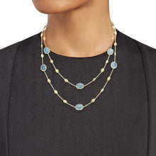 Load image into Gallery viewer, Marco Bicego Siviglia Station Long Necklace Aquamarine - Luce Jewelry