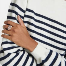 Load image into Gallery viewer, Pomellato Catene Gourmette Link Rose Gold Ring With Diamonds - Luce Jewelry