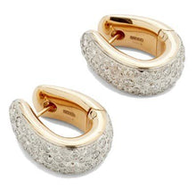 Load image into Gallery viewer, Pomellato Iconica Bold Hoop Earrings Pave Diamond - Luce Jewelry