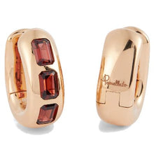 Load image into Gallery viewer, Pomellato Iconica Bold Hoop Earrings Pyrope Garnets - Luce Jewelry