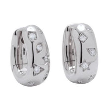 Load image into Gallery viewer, Pomellato Iconica Bold Hoop Earrings White Gold Diamond - Luce Jewelry