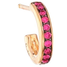 Load image into Gallery viewer, Pomellato Together Hoop Earrings Rose Gold Ruby - Luce Jewelry